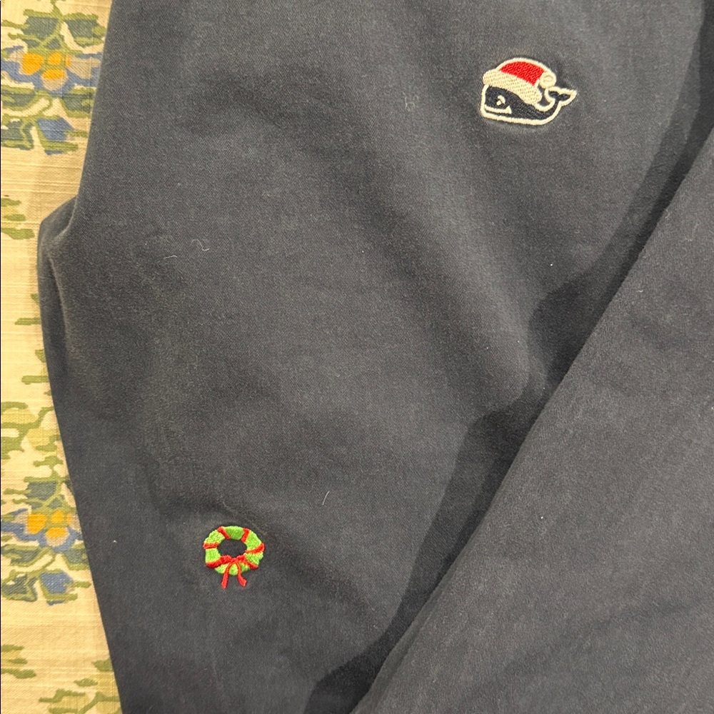 Vineyard Vines Christmas embroidered Breaker Pant 34x34 - Picture 3 of 6